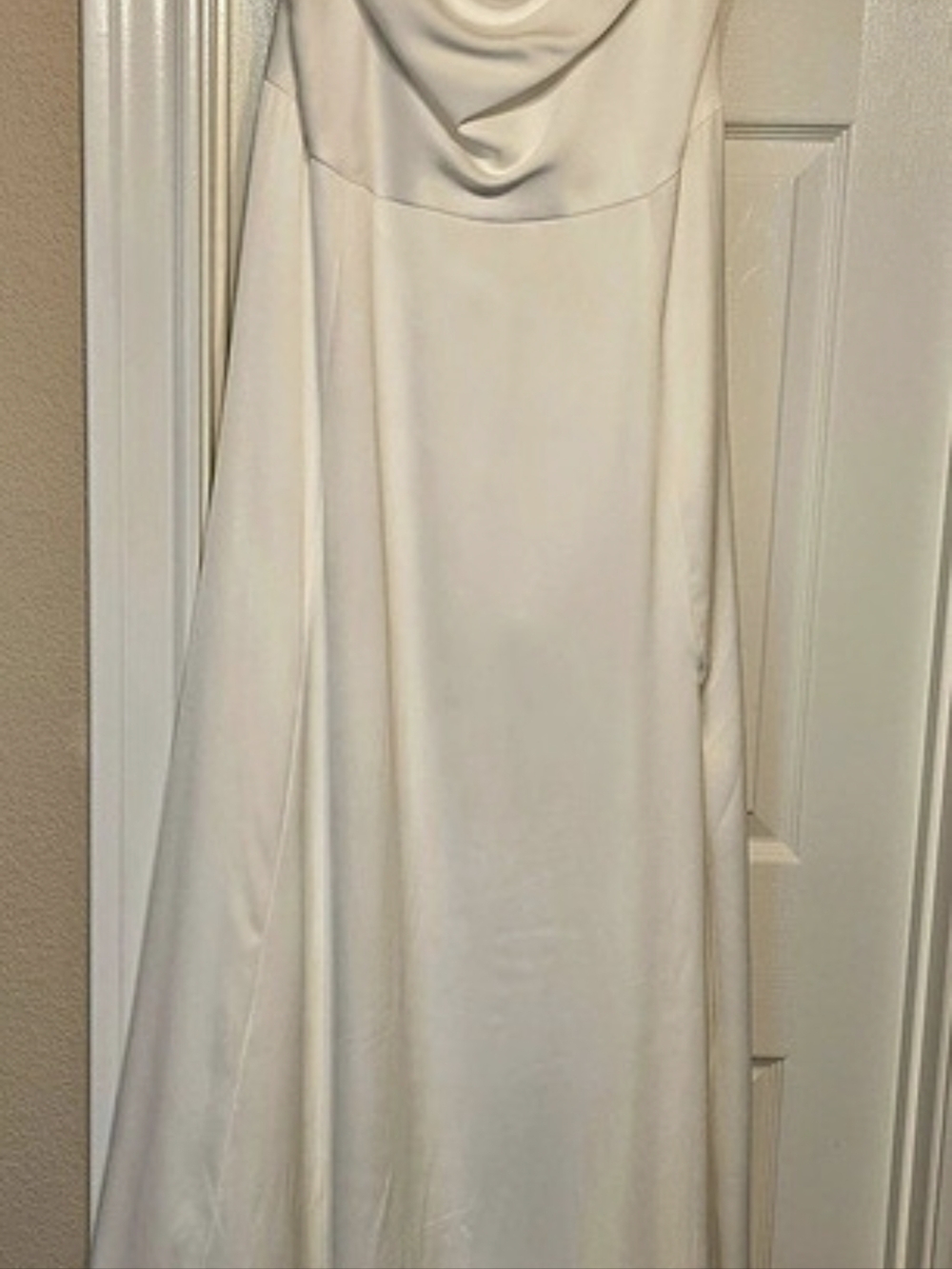 DB Studio Cowl Neck Maxi Dress in Ivory Size 20 W